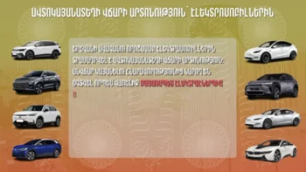 ՏԵՍԱՆՅՈՒԹ. Ավտոկայանատեղի վճարի արտոնություն` էլեկտրամոբիլներին. ցուցակ