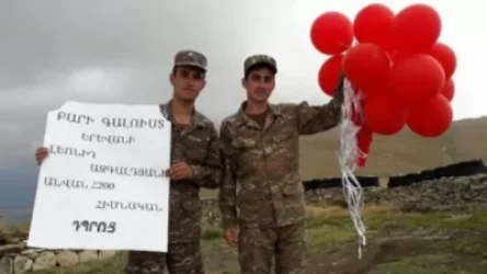 Աշակերտների կողմից երկինք բաց թողնված փուչիկները հասել էին մինչև հայ-ադրբեջանական սահման