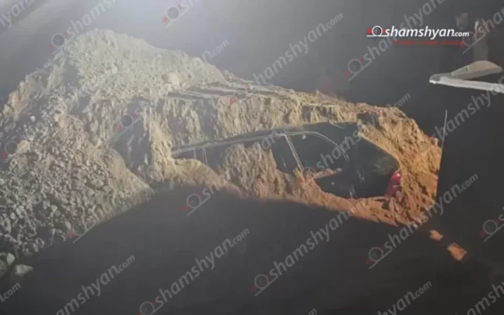 Ավազի մեջ հայտնաբերել են «Porsche Cayenne»-ը, որով երեկ հափշտակել էին 36 կգ ոսկի, 293 մլն ռուբլի