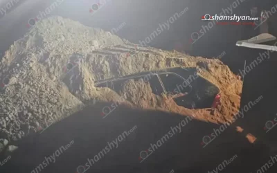 Ավազի մեջ հայտնաբերել են «Porsche Cayenne»-ը, որով երեկ հափշտակել էին 36 կգ ոսկի, 293 մլն ռուբլի