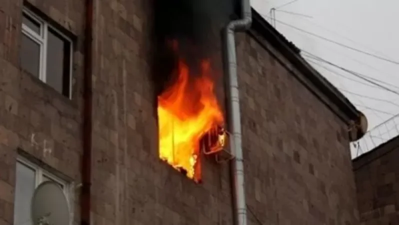 Նոր Նորքի 2-րդ զանգվածում հրդեհ է բռնկվել