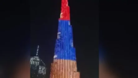 ՏԵՍԱՆՅՈՒԹ. Դուբայի Բուրջ Խալիֆան լուսավորվել է Հայաստանի ազգային դրոշի գույներով