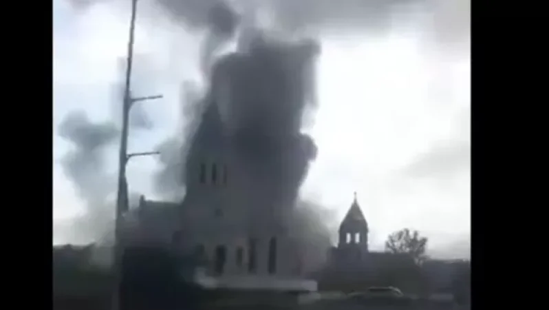VIDEO: Azerbaijan Strikes the Symbol of Shushi - Ghazanchetsots Church