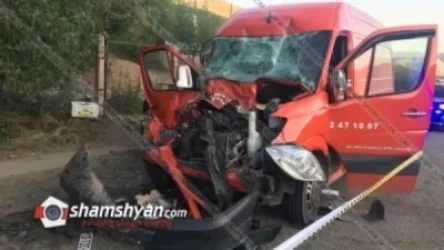 Խոշոր ավտովթար․ բախվել են Mercedes Sprinter-ն ու MAN բեռնատարը, կա վիրավոր