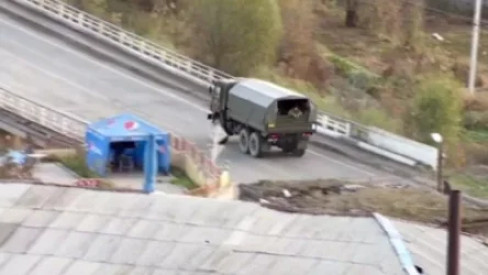 ՏԵՍԱՆՅՈՒԹ. Ռուս խաղաղապահների ավտոշարասյունը Գորիսից ուղևորվում է Արցախ