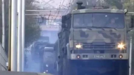 ՏԵՍԱՆՅՈՒԹ. Ռուս խաղաղապահ ուժերի հերթական շարասյունը Ղարաբաղ տանող ճանապարհին