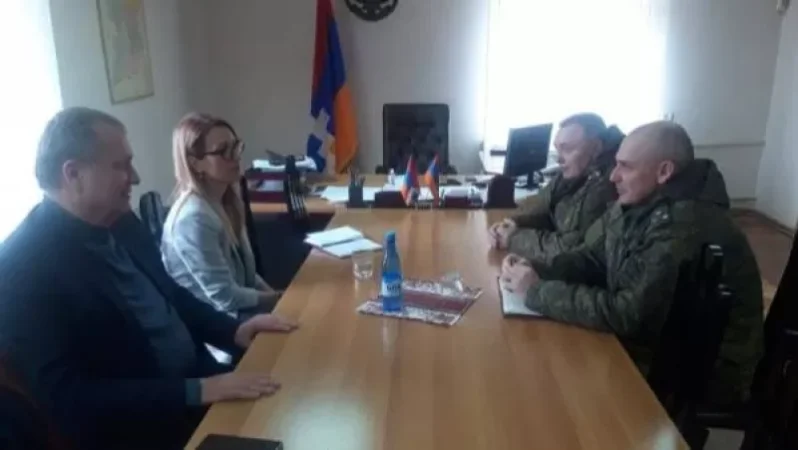 Մանե Թանդիլյանը հանդիպել է ՌԴ խաղաղապահ զորախմբի հրամանատարի տեղակալի հետ