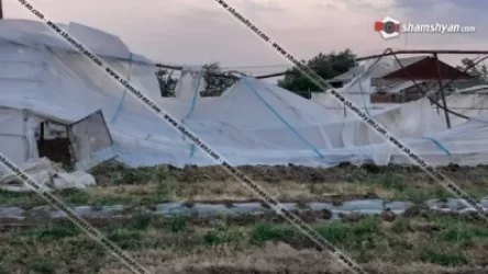 Արտակարգ իրավիճակ Արմավիրի մարզում. ուժգին քամին տանիքներ է պոկել և վնասել ջերմոցներ