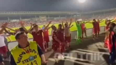 ՏԵՍԱՆՅՈՒԹ. Ինչպես է Հայաստանի ֆուտբոլի հավաքականը տոնել հաղթանակը Լատվիայի հետ խաղից հետո