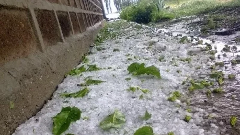 Արցախի 2 գյուղերում 10 րոպե կարկուտ է տեղացել