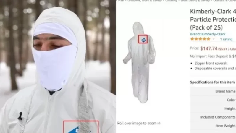 VIDEO: The 'Special Uniform' Displayed by 'Zinuzh' is a One-Time Use Combines for Cleaning Work - Fip.am