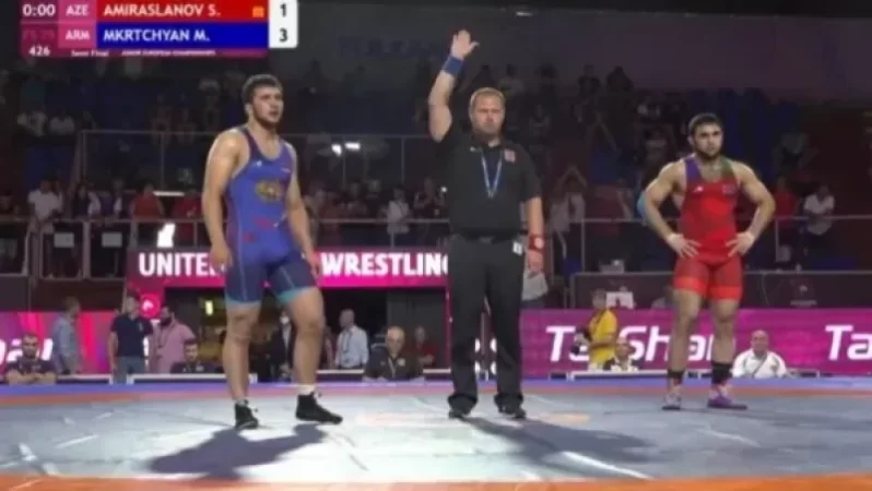 Ըմբշամարտի Մ20 ԵԱ․ Մուշեղ Մկրտչյանը հաղթեց ադրբեջանցուն և դուրս եկավ եզրափակիչ
