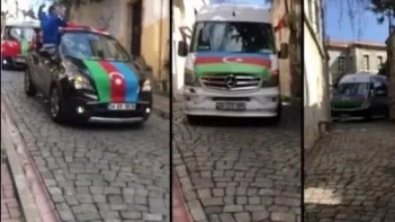 Ստամբուլում ազգայնամոլները Ադրբեջանի դրոշներով ավտոերթ են անում հայերով բնակեցված թաղերում