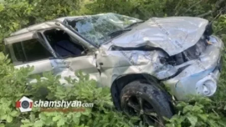 Խոշոր ավտովթար՝ Սյունիքի մարզում․ 18-ամյա վարորդը Mitsubishi Pajero io-ով 100 մետր գլորվելով հայտնվել է ձորում