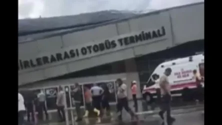 ՏԵՍԱՆՅՈՒԹ․ Թուրքիայում կայծակից փլուզվել է միջքաղաքային ավտոկայանի տանիքը՝ ուղևորները շենքում են