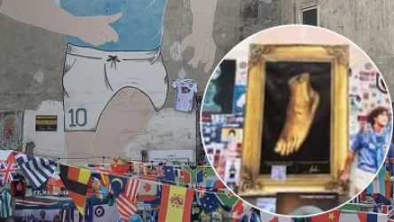 Նեապոլում գողացել են Մարադոնայի ձախ ոտքի նկարը