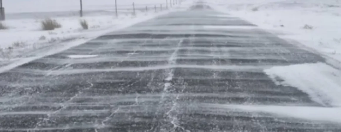 Սիսիանի «Զանգեր» կոչվող հատվածում ձյուն է տեղում