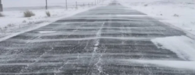 Սիսիանի «Զանգեր» կոչվող հատվածում ձյուն է տեղում