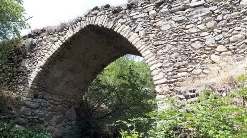 PHOTOS: Azerbaijani Cultural Vandalism - Halivor Bridge Destroyed
