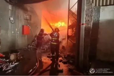 Անձեռոցիկի արտադրամասի պահեստում բռնկված հրդեհը մարվել է