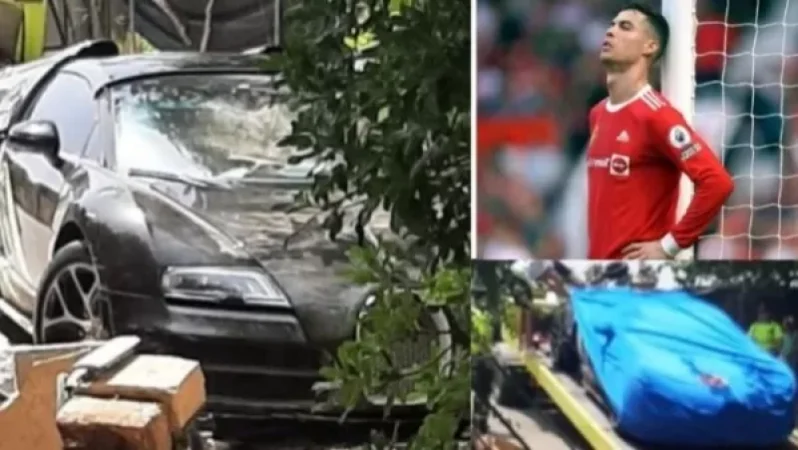 VIDEO: Ronaldo's €2.1 million Bugatti involved in accident