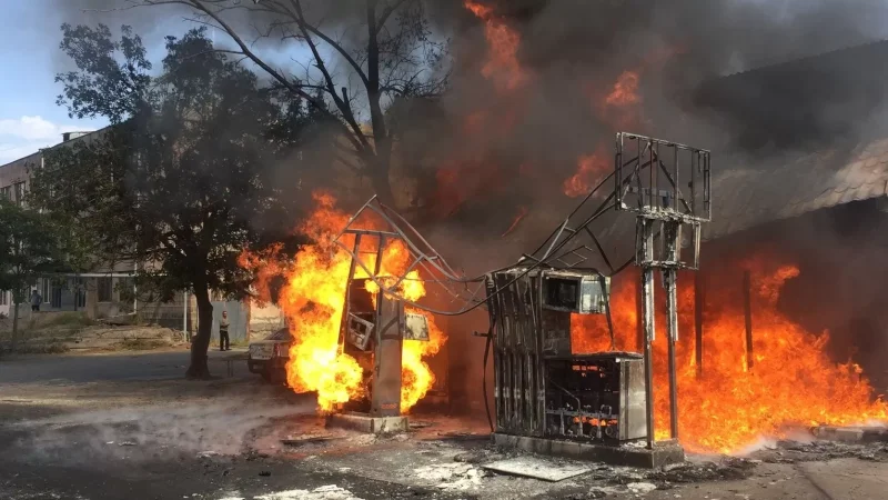 Photos: Explosion at the Ayntap Gas Station and Liquid Gas Filling Station, Casualties Reported