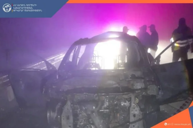 Տավուշում՝ մեքենան ամբողջովին մոխրացել է․ կա տուժած