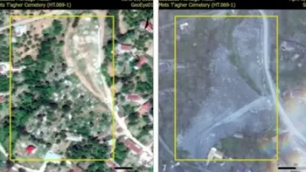 Ադրբեջանցիները ոչնչացրել են Հադրութի շրջանի Մեծ Թաղեր գյուղի գերեզմանատունը