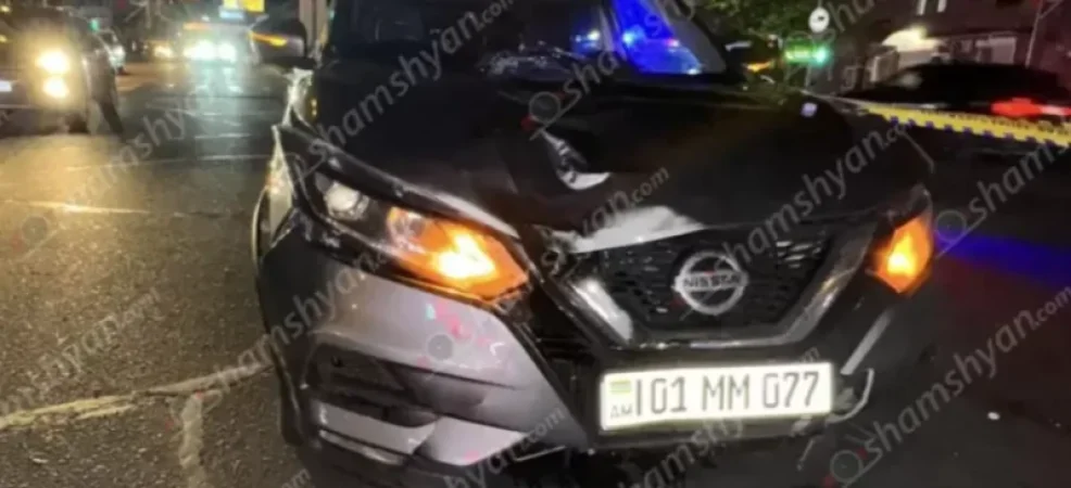 «Nissan»-ը վրաերթի է ենթարկել հետիոտնին, ով մի քանի մետր շպրտվել և բախվել է կայանված «Mazda»-ին