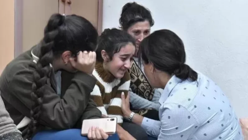 Photos: Anna Hakobyan Visits Several Shelters in Stepanakert