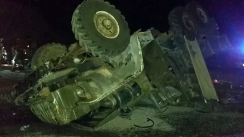 Ստեփանակերտ-Դրմբոն ճանապարհին «Ուրալ» մակնիշի մեքենան գլխիվայր շրջվել է