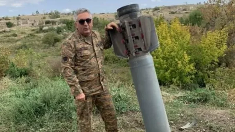 ‘South-East of Hadrut’: Artur Hovhannisyan Publishes Photo with Unexploded Missile
