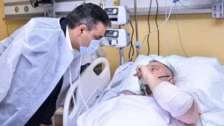 Թաթոյանն այցելել է Ղազանչեցոց եկեղեցում թշնամու ԶՈւ-ի հարվածից տուժած ռուս լրագրողին