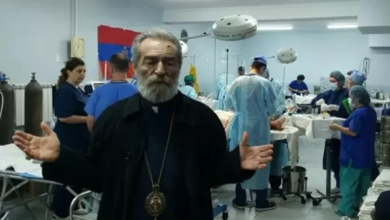 VIDEO: Archbishop Pargav Visits Injured Soldiers and Prays for Their Swift Recovery