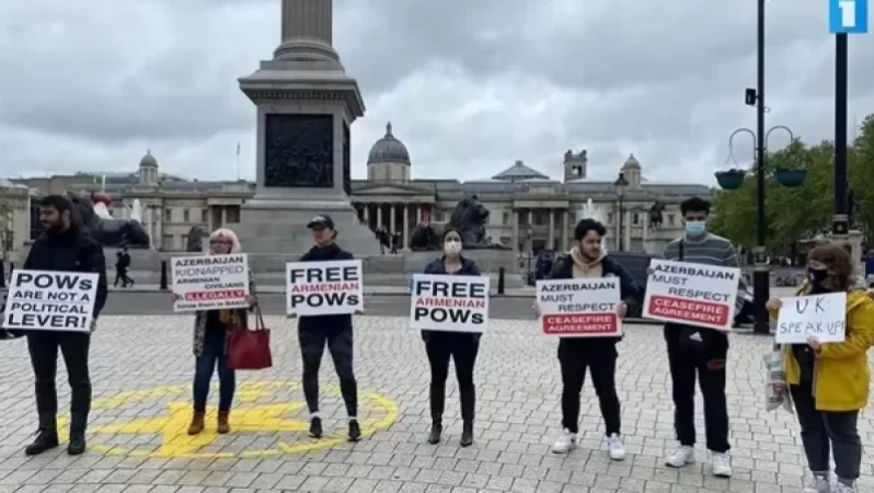 Լոնդոնում լռության բողոքի ակցիա է անցկացվել հայ գերիներին ազատելու պահանջով