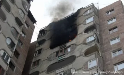 Հրդեհ Նիկողայոս Տիգրանյան փողոցում. 2 երեխա է հոսպիտալացվել