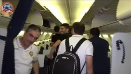 ՏԵՍԱՆՅՈՒԹ. ՀՀ ֆուտբոլի հավաքականի տրամադրությունը օդանավում Հունաստանին հաղթելուց հետո