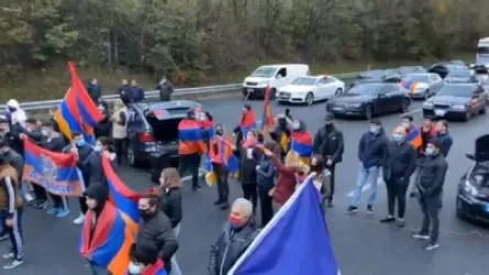 Ֆրանսիայում հայերը փակել են Լիոնից Մարսել տանող մայրուղին