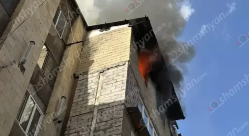 Խոշոր հրդեհ՝ Կոմիտասի շենքերից մեկում. ըստ տանտիրոջ՝ պայթել է 3 կգ գազաբալոնը