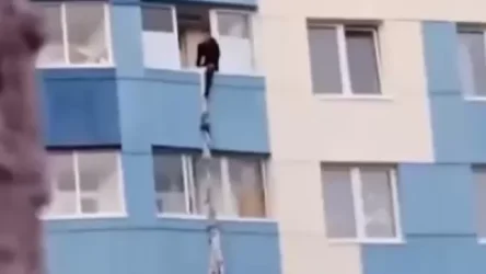ՏԵՍԱՆՅՈՒԹ. Կինը փակել է մուտքի դուռը. հարբած տղամարդը 8-րդ հարկից փորձում է իջնել կապկպված սավաններով. Յամալ