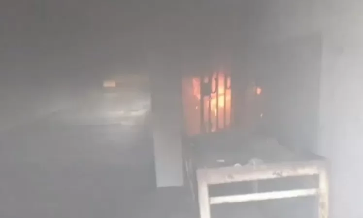 VIDEO: Fire in the Mashtots Underpass