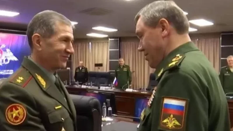 Armenian Armed Forces Chief Of Staff Onik Gasparyan Meets With Russian Armed Forces Chief Of Staff Valery Gerasimov