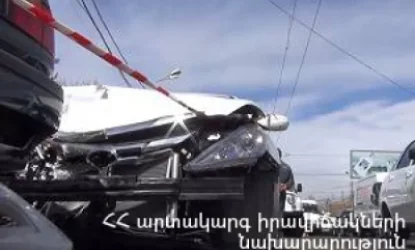 ՏԵՍԱՆՅՈՒԹ․ Խոշոր վթար․իրար են բախվել «114» համարի տրանսպորտն ու  «Opel» մակնիշի ավտոմեքենան