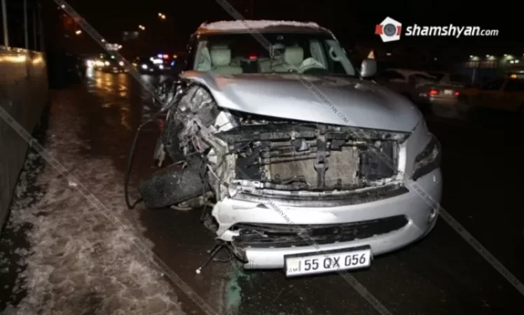 Accident in Yerevan Involving Infiniti, Nissan March, and Honda Leaves Injured