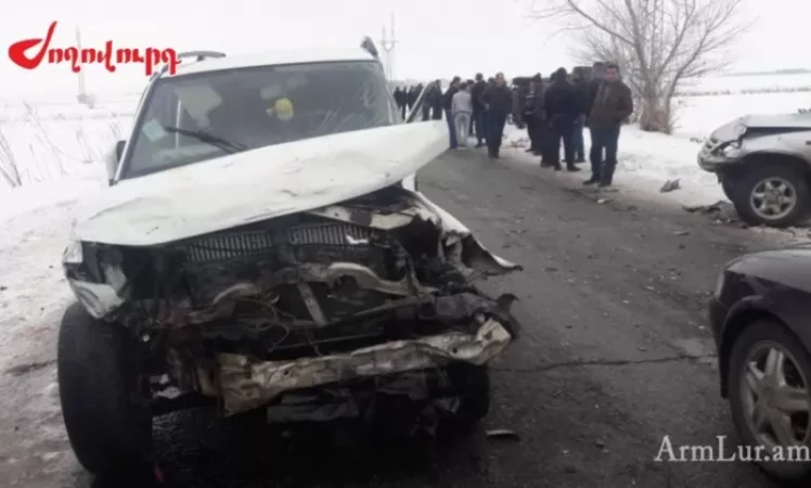 Լուսանկար․ Խոշոր վթար է տեղի ունեցել Շիրակի մարզում