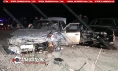 Խոշոր ավտովթարՙ Արարատում. վարորդները հոսպիտալացվել են