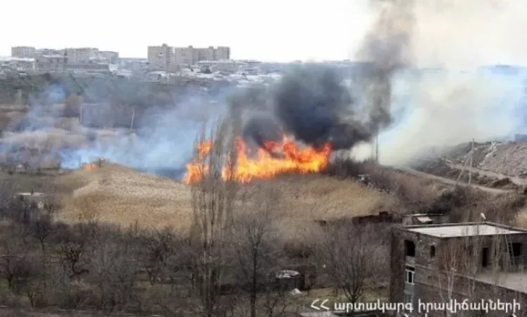 Մանրամասներ Հանրապետության տարբեր  տարածքներում բռնկված հրդեհների վերաբերյալ