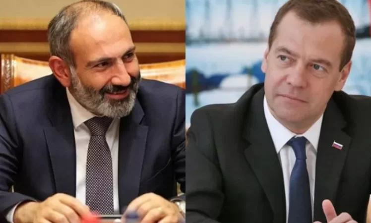 Փաշինյանը հեռախոսազրույց է ունեցել Դմիտրի Մեդվեդևի հետ