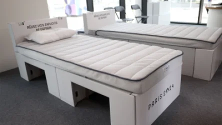 ՏԵՍԱՆՅՈՒԹ. 2024 թվականի Օլիմպիական ավանի «հակասեքս» մահճակալները ստվարաթղթից են