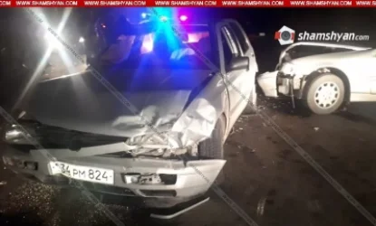 Ավտովթարՙ Երևանում. վարորդներից մեկը հարբած է եղել